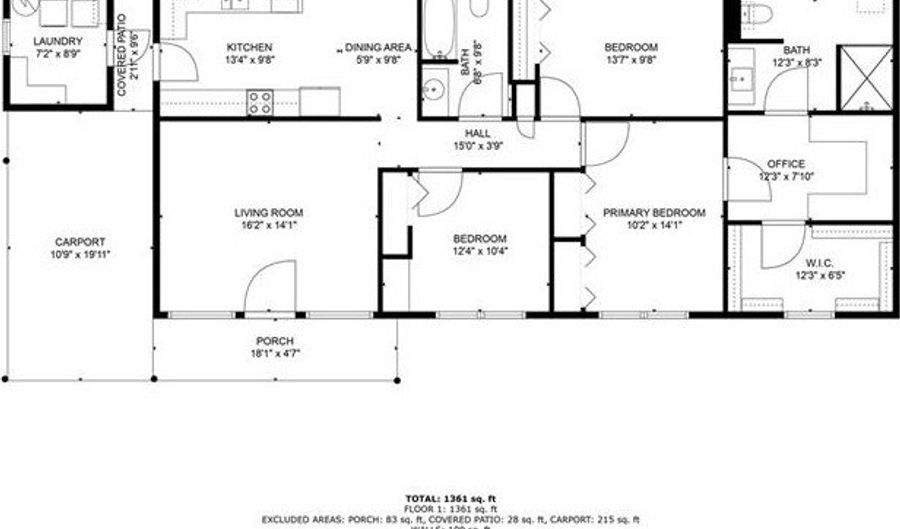1710 PLANTATION Dr, Alexandria, LA 71301 - 3 Beds, 2 Bath