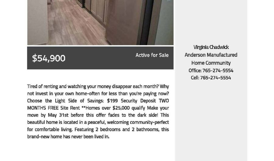 328 W 53rd St 10, Anderson, IN 46013 - 2 Beds, 2 Bath