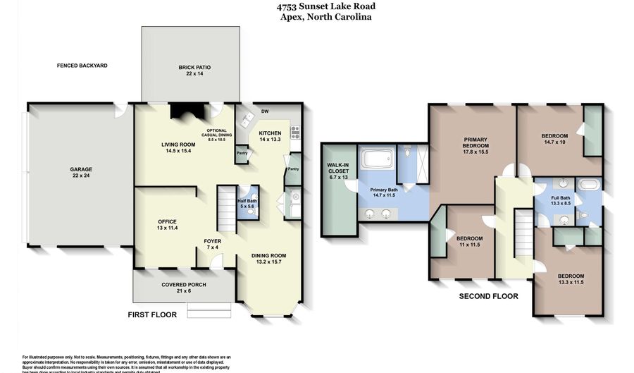 4753 Sunset Lake Rd, Apex, NC 27539 - 4 Beds, 3 Bath