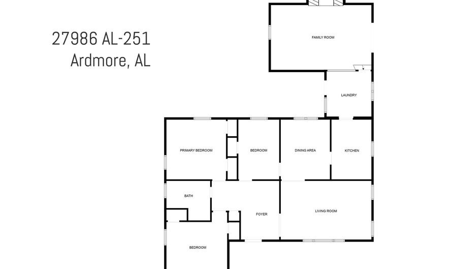 27986 Highway 251, Ardmore, AL 35739 - 3 Beds, 1 Bath