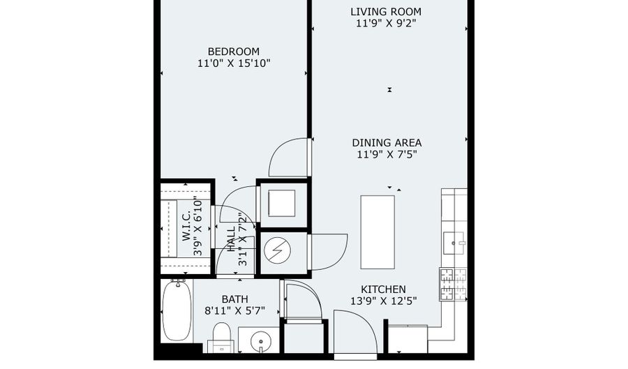 1800 WILSON Blvd 305, Arlington, VA 22209 - 1 Beds, 1 Bath