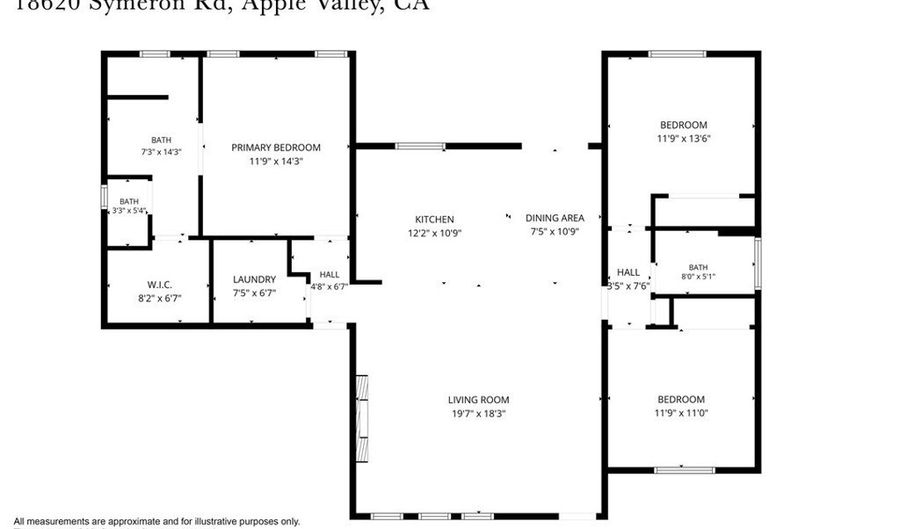 18620 SYMERON Rd, Apple Valley, CA 92307 - 3 Beds, 2 Bath