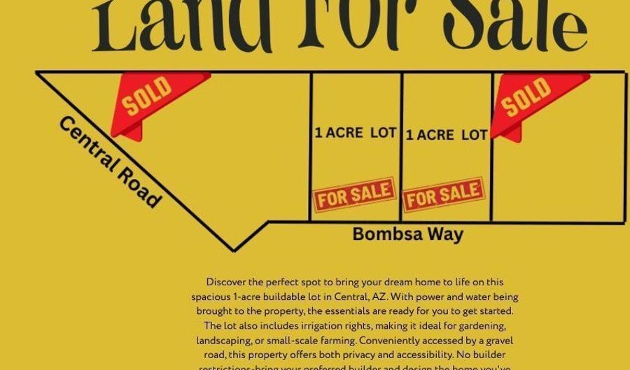 Split 2 Bombsa Way, Central, AZ 85531 - 0 Beds, 0 Bath