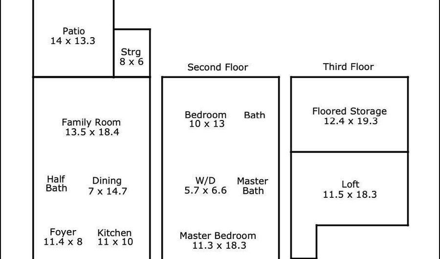 846 Myrtle Grove Dr. Ln, Apex, NC 27502 - 2 Beds, 3 Bath