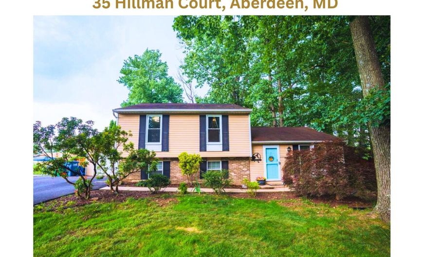 35 HILLMAN Ct, Aberdeen, MD 21001 - 3 Beds, 2 Bath