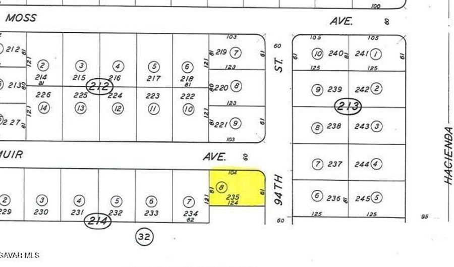 Muir Avenue, California City, CA 93505 - 0 Beds, 0 Bath