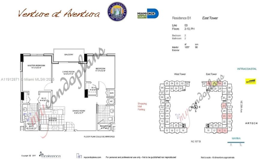 18800 NE 29th Ave 303, Aventura, FL 33180 - 2 Beds, 2 Bath