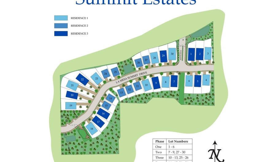 7705 La Mesa Summit Dr Plan: Residence 1, La Mesa, CA 91941 - 3 Beds, 4 Bath