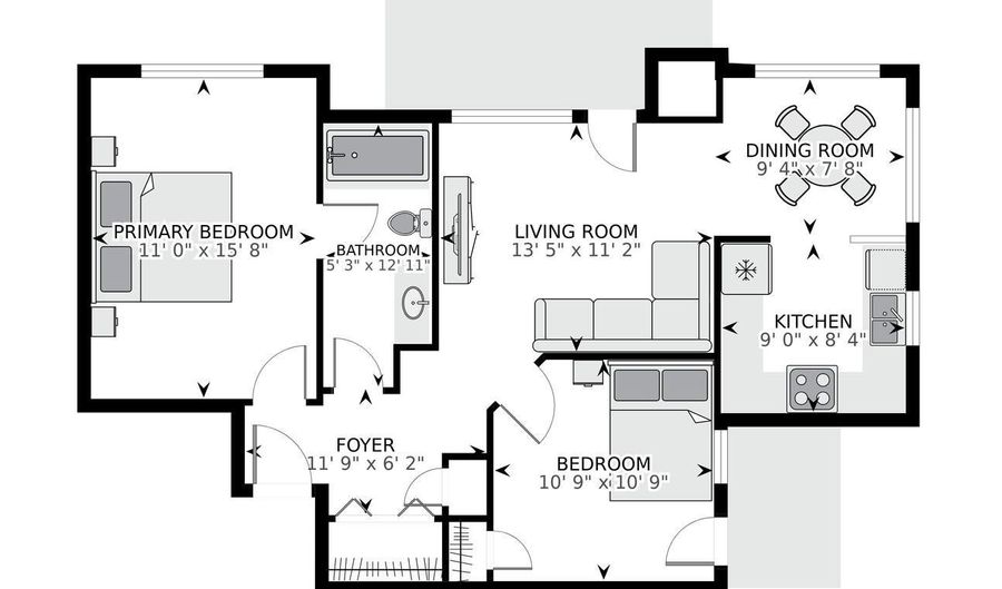 4561 STRUTFIELD Ln #3215, Alexandria, VA 22311 - 2 Beds, 1 Bath
