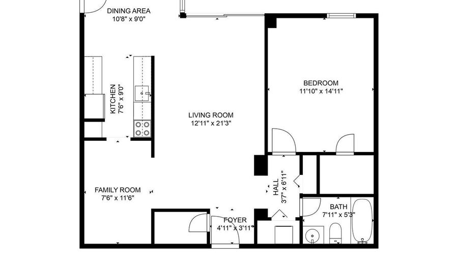 4500 S FOUR MILE RUN Dr 306, Arlington, VA 22204 - 1 Beds, 1 Bath
