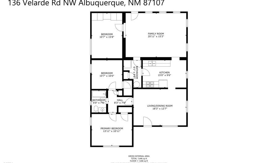 136 VELARDE Rd NW, Albuquerque, NM 87107 - 3 Beds, 1 Bath