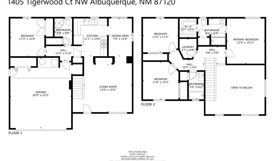 1405 Tigerwood Ct NW, Albuquerque, NM 87120 - 4 Beds, 3 Bath