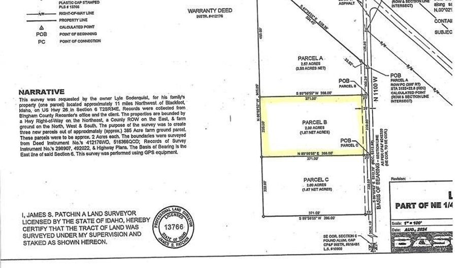 Tbd N 1100 W Lot B, Blackfoot, ID 83221 - 0 Beds, 0 Bath