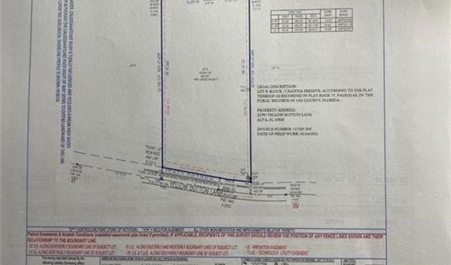 22797 Yellow Button Ln, Alva, FL 33920 - 0 Beds, 0 Bath