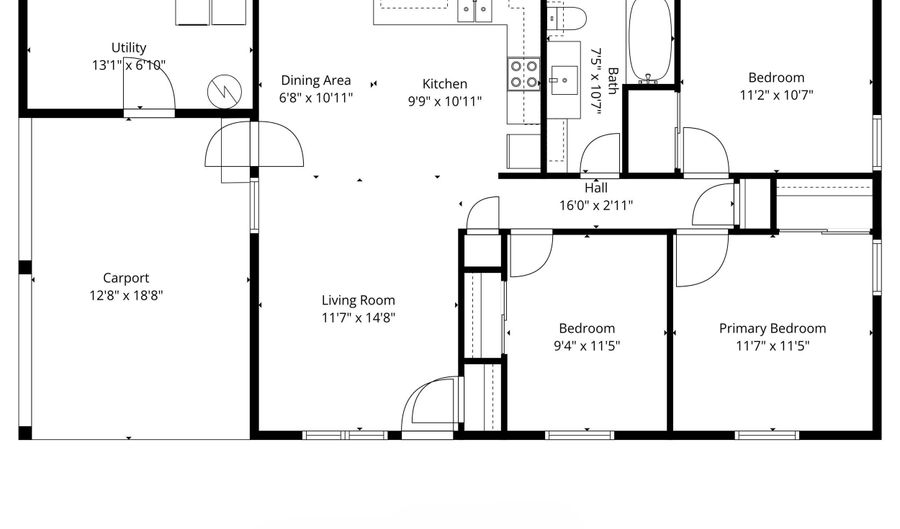 107 Bell St, Blacksburg, SC 29702 - 3 Beds, 1 Bath