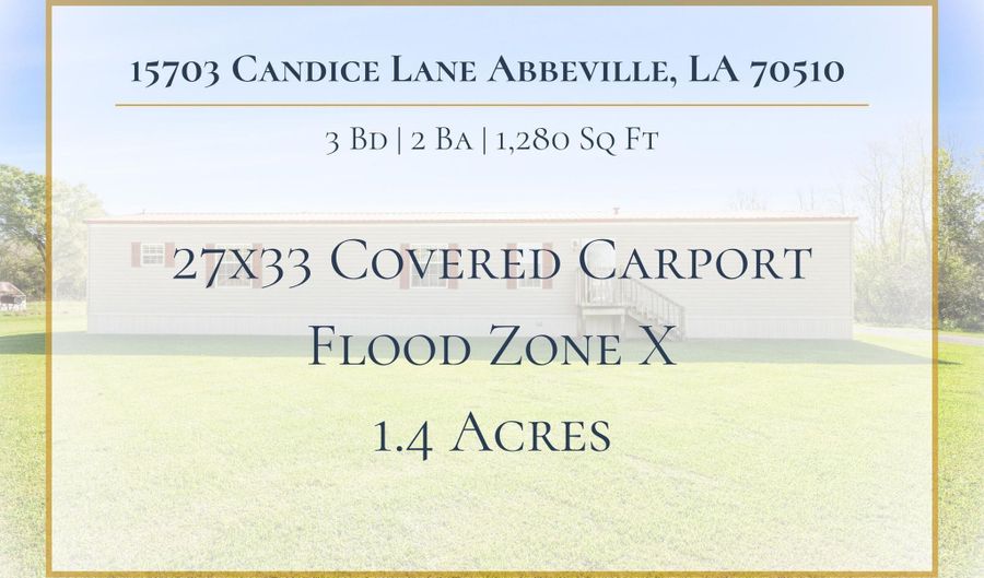 15703 Candice Ln, Abbeville, LA 70510 - 3 Beds, 2 Bath
