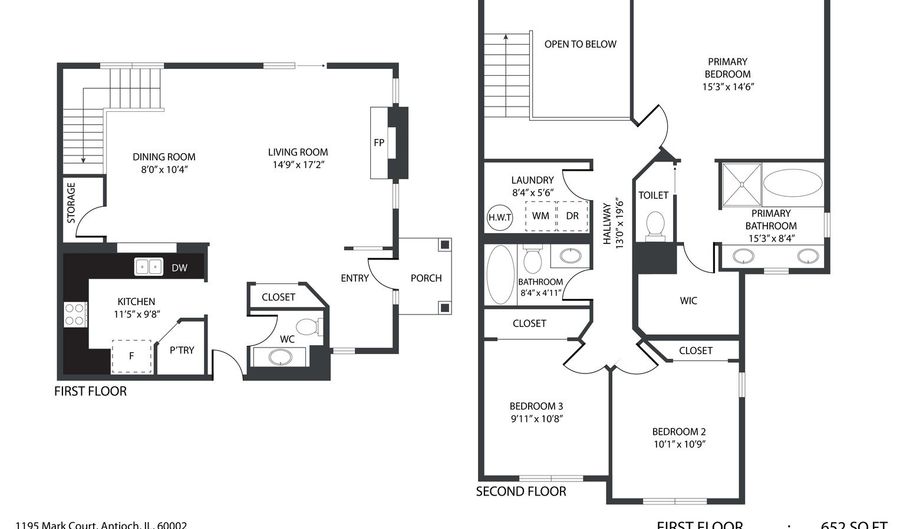1195 Mark Ct, Antioch, IL 60002 - 3 Beds, 3 Bath