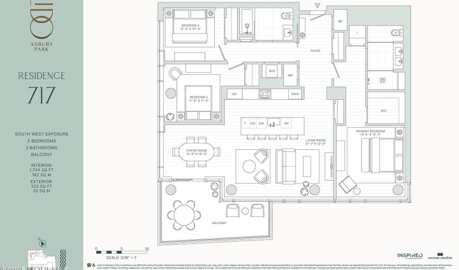 1201 Ocean Ave 717, Asbury Park, NJ 07712 - 3 Beds, 2 Bath