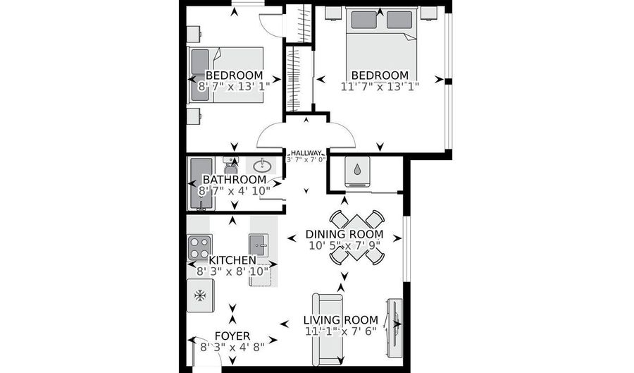 1102 STAPLES St NE #301, Washington, DC 20002 - 2 Beds, 1 Bath