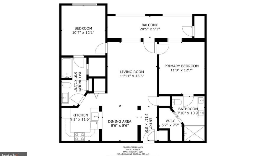 4551 STRUTFIELD Ln 4111, Alexandria, VA 22311 - 2 Beds, 2 Bath