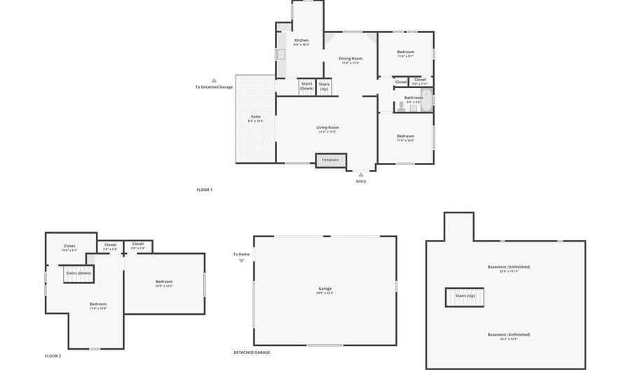 327 E 37th St, Anderson, IN 46013 - 4 Beds, 1 Bath