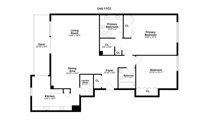 3200 Park Ave 11C2, Bridgeport, CT 06604 - 2 Beds, 2 Bath