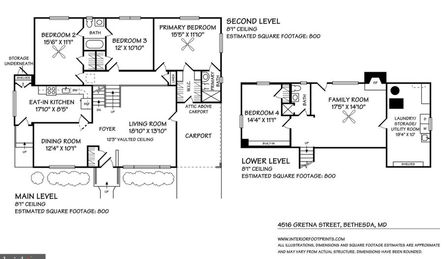 4516 GRETNA St, Bethesda, MD 20814 - 4 Beds, 3 Bath