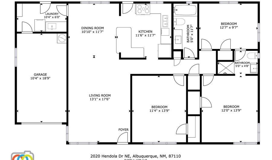 2020 Hendola Dr NE, Albuquerque, NM 87110 - 3 Beds, 2 Bath