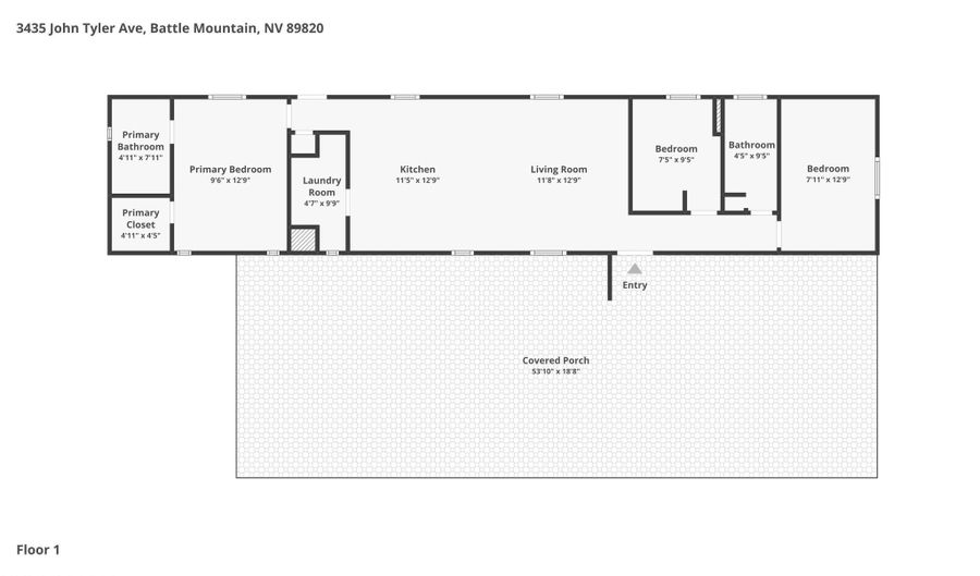 3435 John Tyler Ave, Battle Mountain, NV 89820 - 3 Beds, 2 Bath
