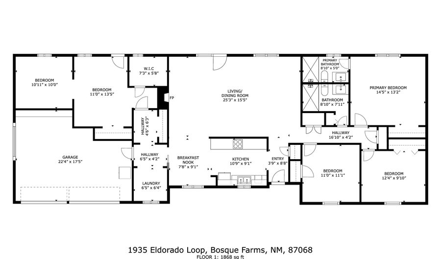 1935 El Dorado Loop, Bosque Farms, NM 87068 - 4 Beds, 2 Bath