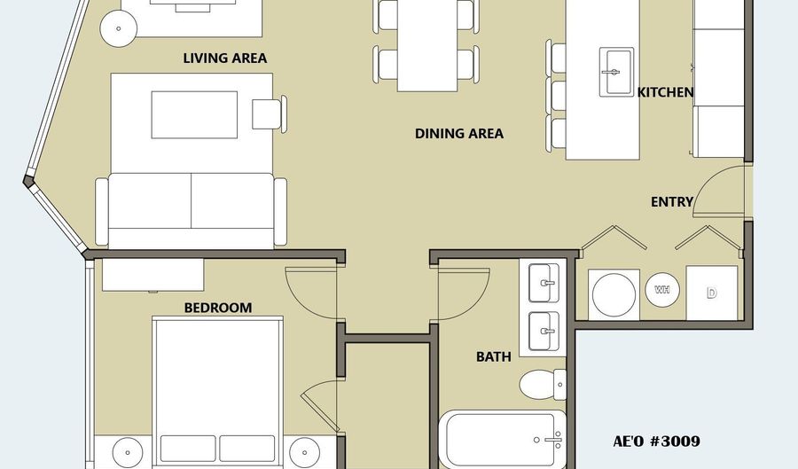 1001 Queen St 3009, Honolulu, HI 96814 - 1 Beds, 1 Bath