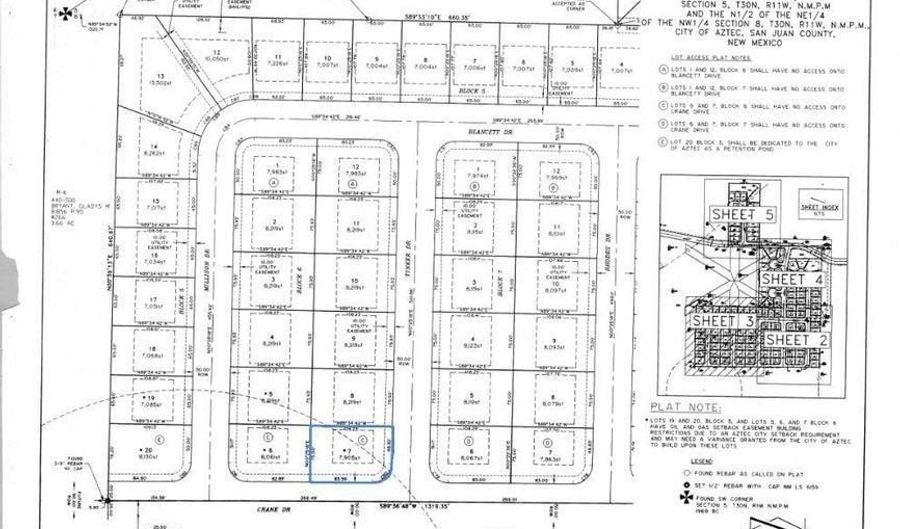 Lot 7 Tinker Drive, Aztec, NM 87410 - 0 Beds, 0 Bath